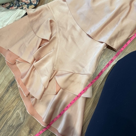 Halston heritage strapless tiered ruffle dress - Picture 9 of 11